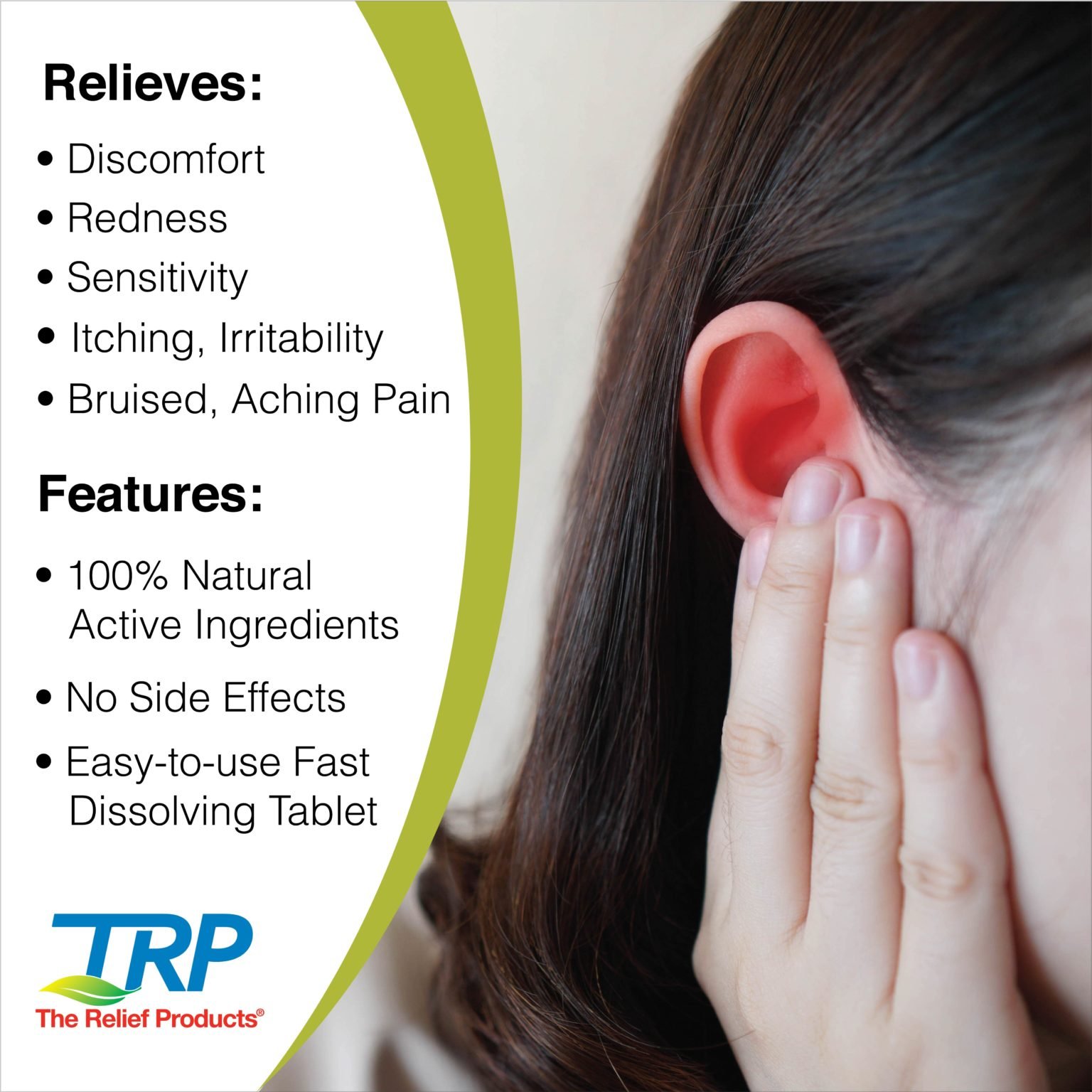 Drops and Tablets Ear Aches - EarAche Relief™ - By TRP